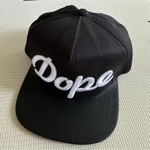 Unisex Adjustable Dope Logo Black Hat by Stampd
